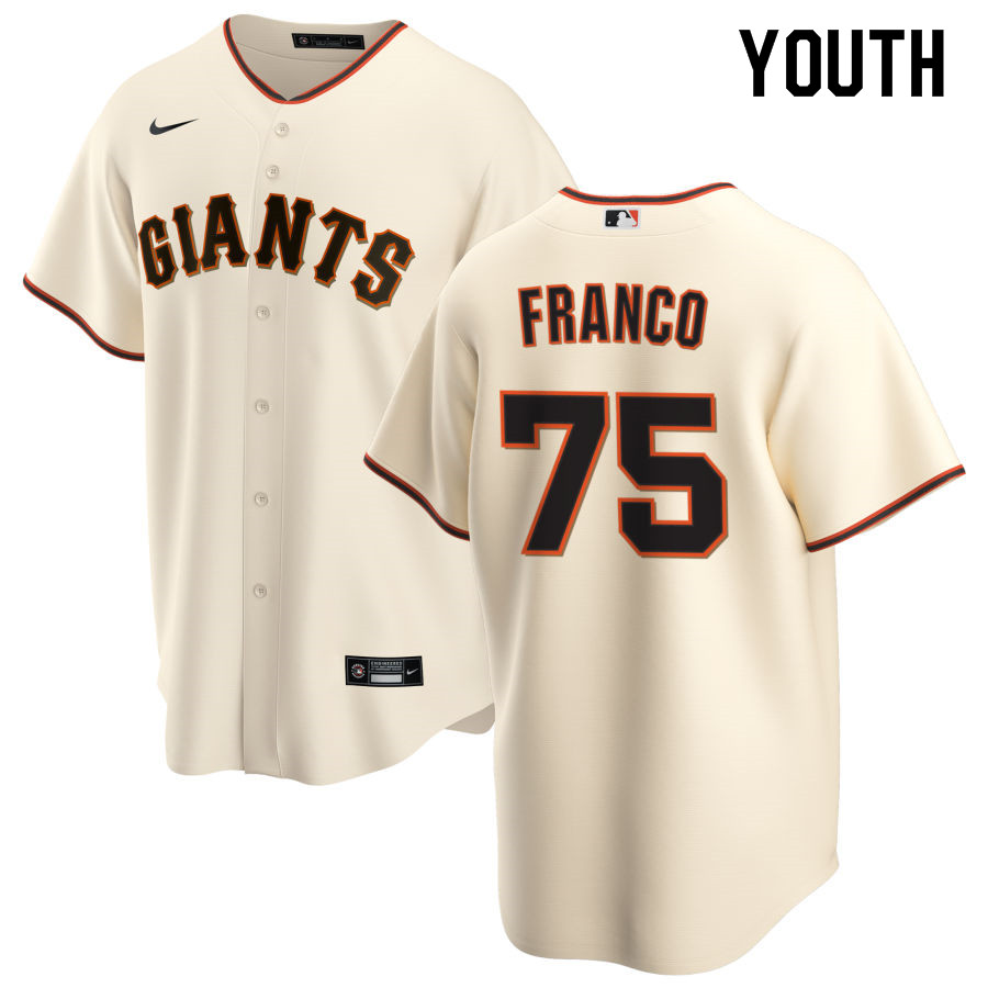 Nike Youth #75 Enderson Franco San Francisco Giants Baseball Jerseys Sale-Cream